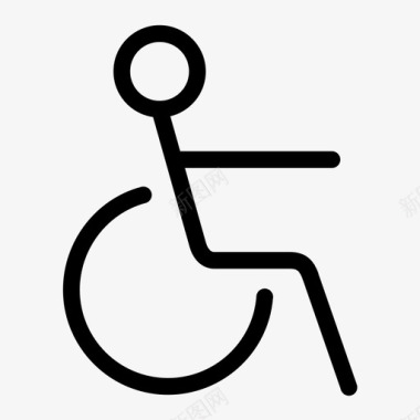 通道无障碍残疾人图标图标