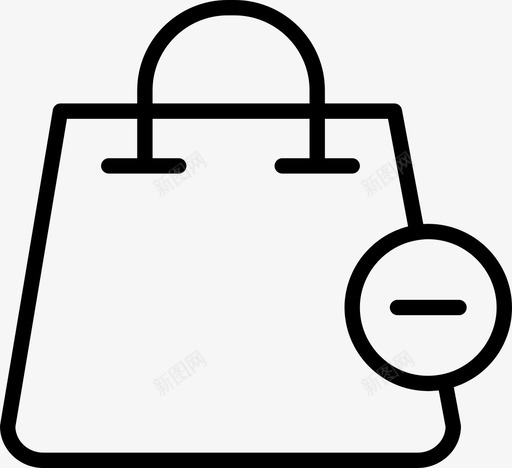 购物袋电子商务商店图标svg_新图网 https://ixintu.com 商店 电子商务 购物袋