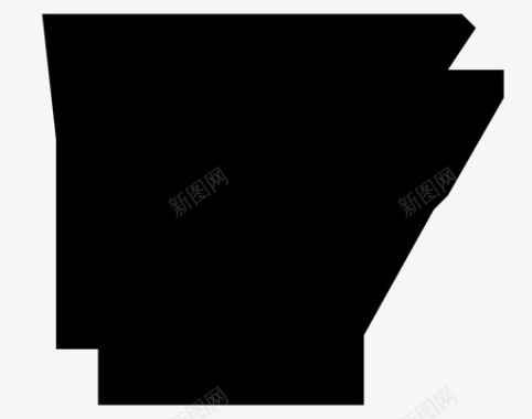 阿肯色州地图州美国图标图标