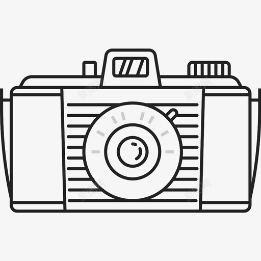 柯达小马相机镜头图标svg_新图网 https://ixintu.com 柯达小马 照片 相机 镜头