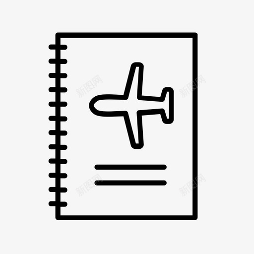 飞行手册飞机手册机场图标svg_新图网 https://ixintu.com 机场 飞机手册 飞行手册