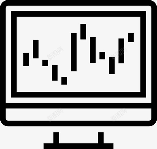 股票市场分析图表图标svg_新图网 https://ixintu.com 分析 创业和新业务 图表 股票市场