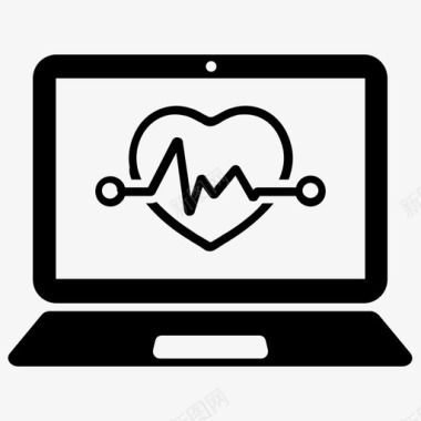 在线医疗心脏支持图标图标