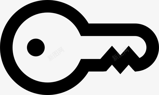 钥匙锁开锁图标svg_新图网 https://ixintu.com 开锁 钥匙 锁