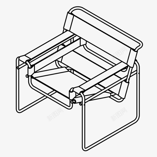 瓦西里椅建筑布吕尔图标svg_新图网 https://ixintu.com 家具 布吕尔 建筑 时尚 瓦西里椅 设计 设计椅子