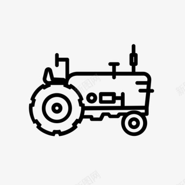 工业拖拉机农业工业图标图标