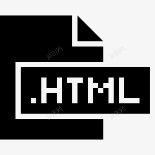 html扩展名文件图标svg_新图网 https://ixintu.com html 扩展名 文件 文件格式和扩展标志符号 格式