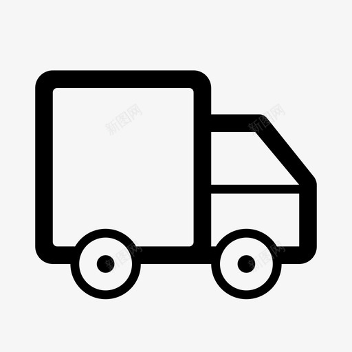送货运输货车图标svg_新图网 https://ixintu.com 管理员侧菜单设置32px常规 货车 车辆 运输 送货