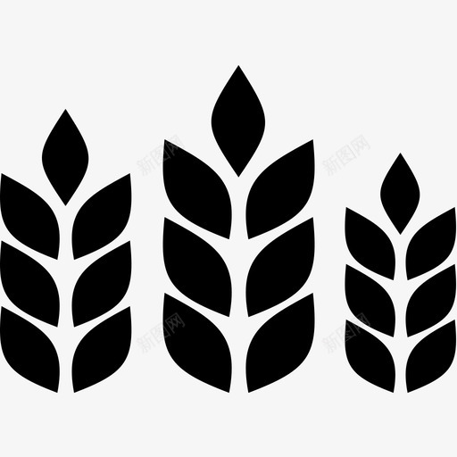 小麦农业图标svg_新图网 https://ixintu.com 农业 小麦