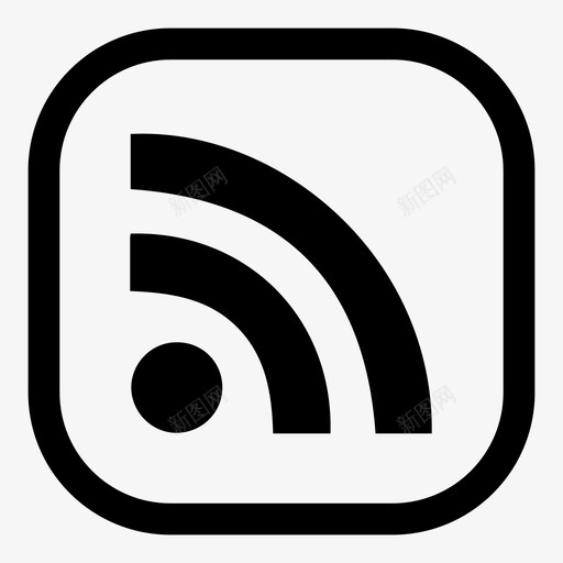 rss博客互联网图标svg_新图网 https://ixintu.com rss rss源 wifi 互联网 博客 订阅