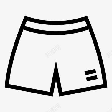 足球裤运动足球短裤图标图标