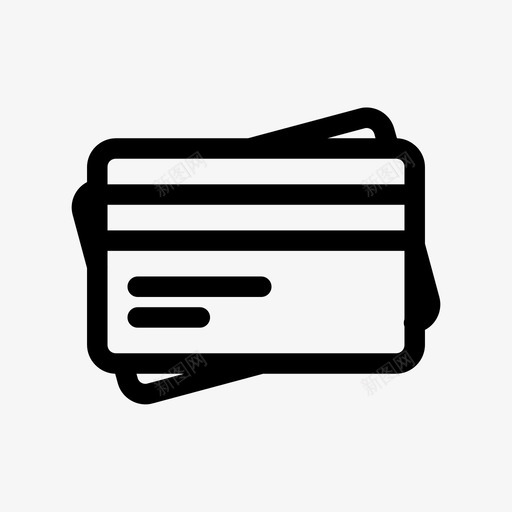 信用卡身份证付款图标svg_新图网 https://ixintu.com 付款 信用卡 明信片 身份证