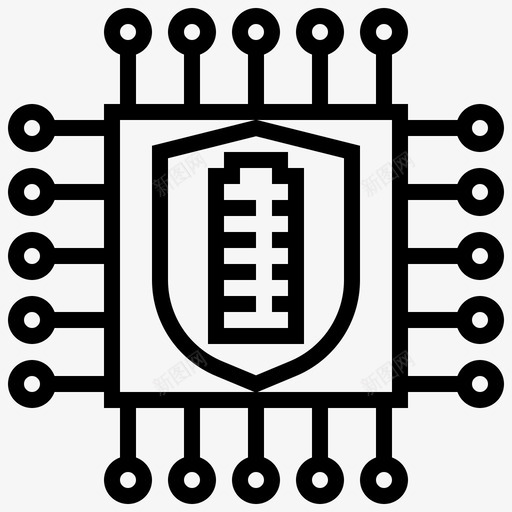 电池芯片控制无人机图标svg_新图网 https://ixintu.com 四旋翼机 技术 控制 无人机 无人机元件 电池芯片