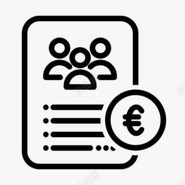 会议文件资金文件欧元图标图标