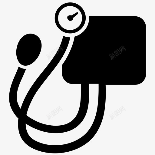 血压袖带工具箱泵图标svg_新图网 https://ixintu.com 医疗保健图标 听诊器 工具箱 泵 血压袖带