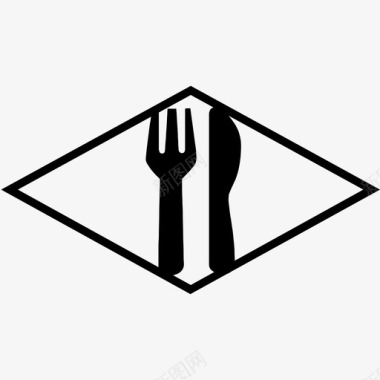 餐厅餐饮餐具图标图标