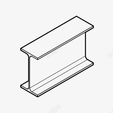 钢梁建筑金属型材图标图标