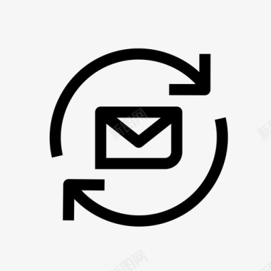 电子邮件刷新信件发送图标图标