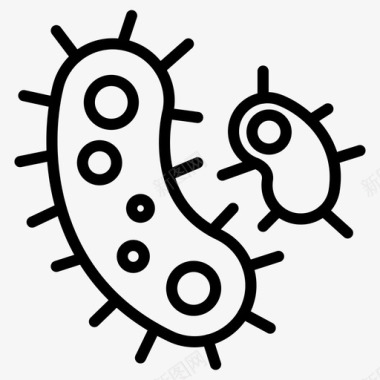 细菌疾病流感图标图标