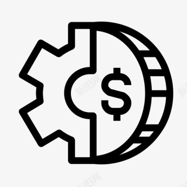 货币设置商业装备图标图标