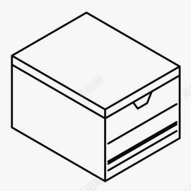 纸箱档案文件图标图标