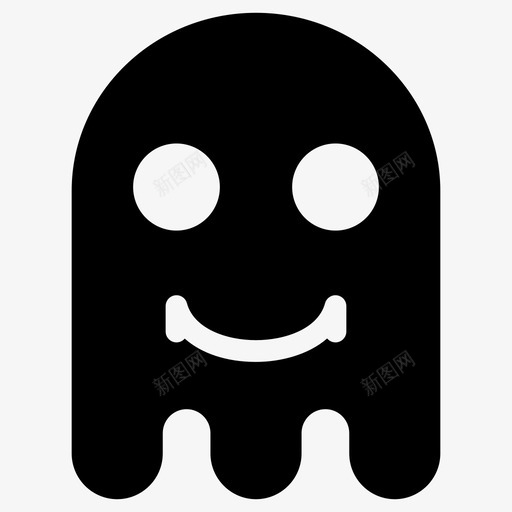 鬼魂表情表情快乐图标svg_新图网 https://ixintu.com 微笑 快乐 表情 鬼魂表情 鬼魂表情2