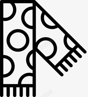 围巾配饰时尚图标图标