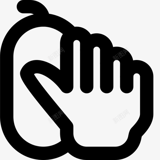 按鼠标手指手势图标svg_新图网 https://ixintu.com smashicons手势2md轮廓 手 手势 手指 按鼠标
