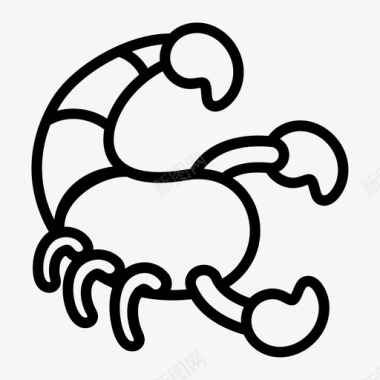 蝎子动物符号图标图标