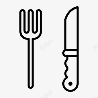 餐厅叉子厨房图标图标
