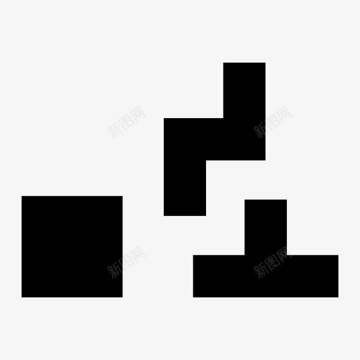 俄罗斯方块砖块游戏图标svg_新图网 https://ixintu.com 俄罗斯方块 堆栈 游戏 砖块 视频