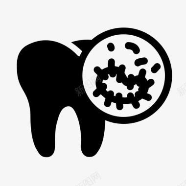 口腔细菌牙科牙医图标图标