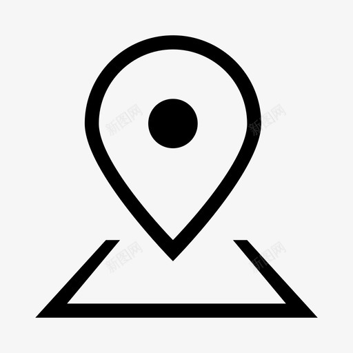 地图针方向位置图标svg_新图网 https://ixintu.com 位置 地图针 地点 方向