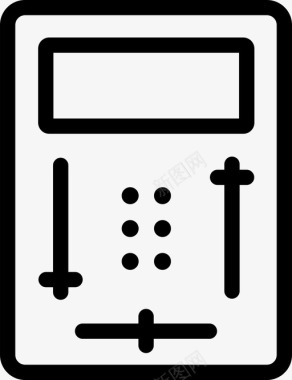 交叉音量控制器音频俱乐部图标图标