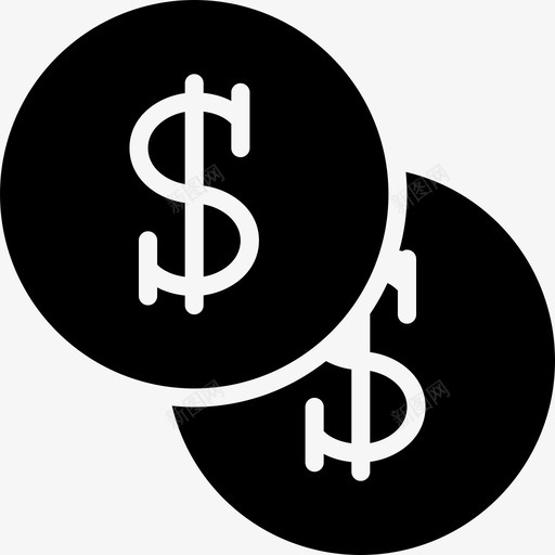货币商业硬币图标svg_新图网 https://ixintu.com 史密森营销扎实 商业 市场营销 硬币 货币 金融