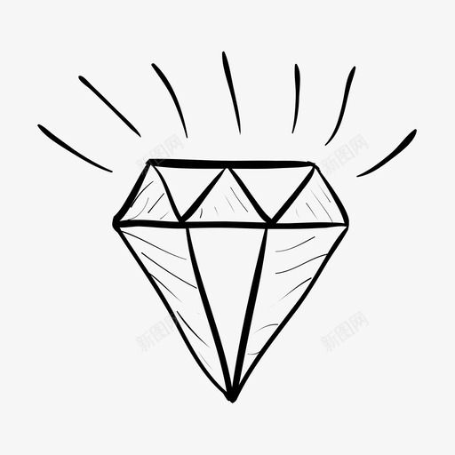 钻石碳纤维宝石图标svg_新图网 https://ixintu.com 宝石 手绘杂项 珍贵 珠宝 碳纤维 钻石 闪亮