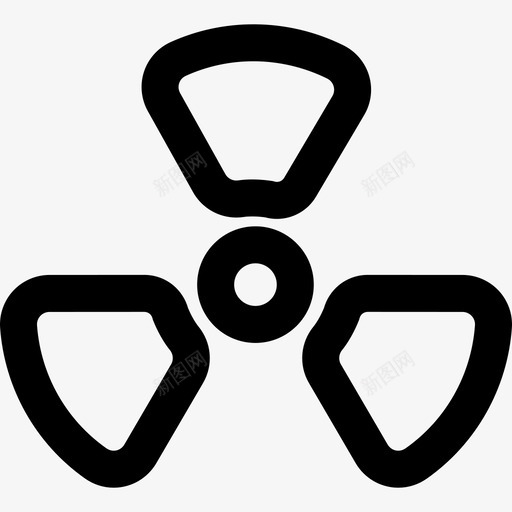 辐射警告大纲标志通用接口图标svg_新图网 https://ixintu.com 标志 辐射警告大纲 通用接口