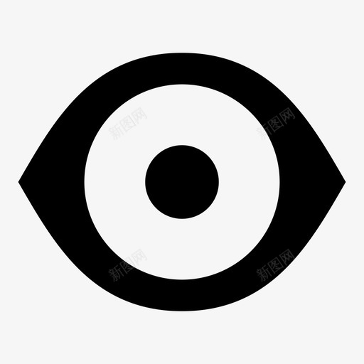 眼睛看见可见图标svg_新图网 https://ixintu.com 可见 圆点概念 手表 看见 眼睛 视觉