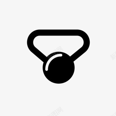 壶铃设备健身图标图标
