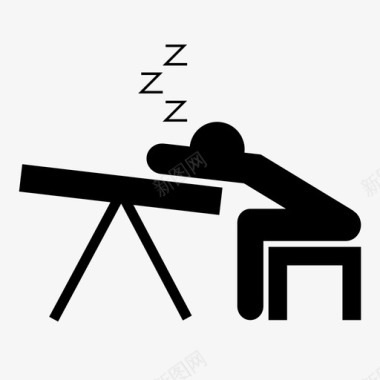 睡觉的建筑师绘画项目图标图标