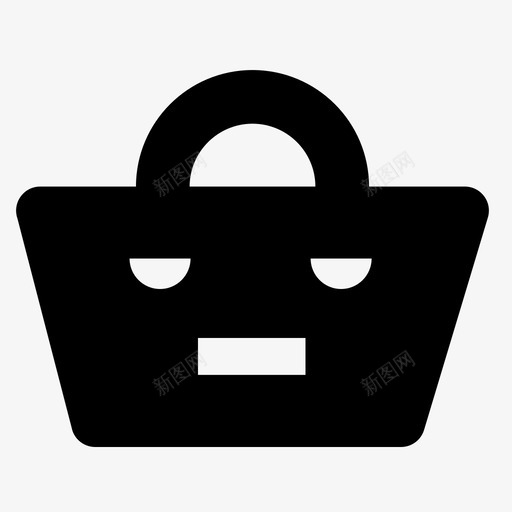 购物袋购买电子商务图标svg_新图网 https://ixintu.com 电子商务 笑脸 购买 购物袋