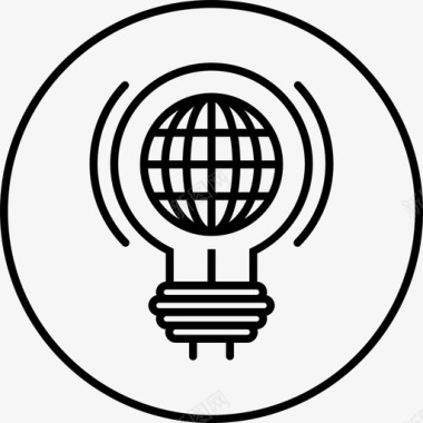 灯泡想象力创新图标图标