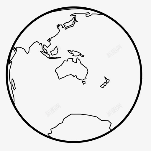 地球澳大利亚地球位置图标svg_新图网 https://ixintu.com 世界 位置 地图 地球 地球澳大利亚 行星