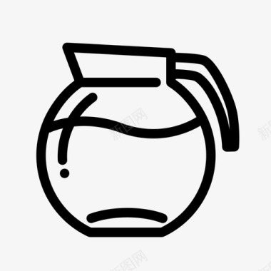 咖啡壶饮料容器图标图标