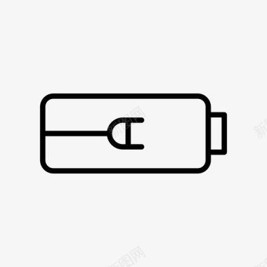 电池插上电池充电电图标图标