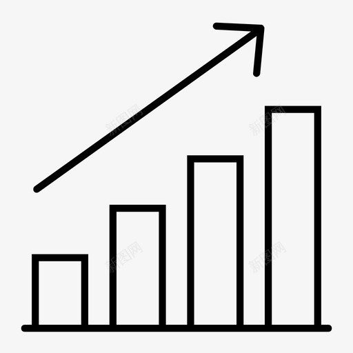 条形图图表增加图标svg_新图网 https://ixintu.com 业务线 图表 增加 报表 条形图 统计