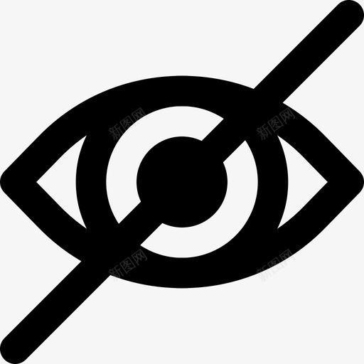 人眼隐藏视觉图标svg_新图网 https://ixintu.com 人眼 人眼md轮廓 视觉 隐藏