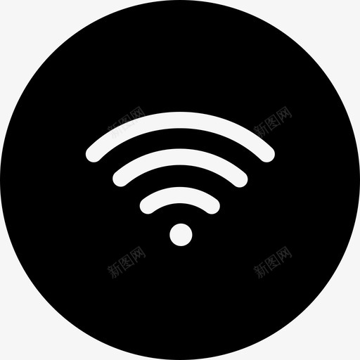 wificastconnect图标svg_新图网 https://ixintu.com cast connect simpleatsround wifi 无线 热点