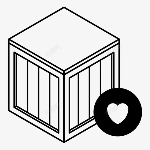 装运箱添加到列表交货图标svg_新图网 https://ixintu.com 交货 最喜欢的订单 添加到列表 爱储存 爱购物 箱子 装运箱