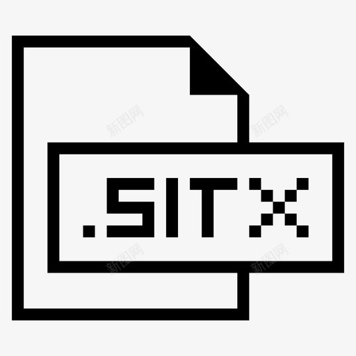 sitx文件扩展名格式图标svg_新图网 https://ixintu.com sitx文件 扩展名 文件格式和扩展名 格式
